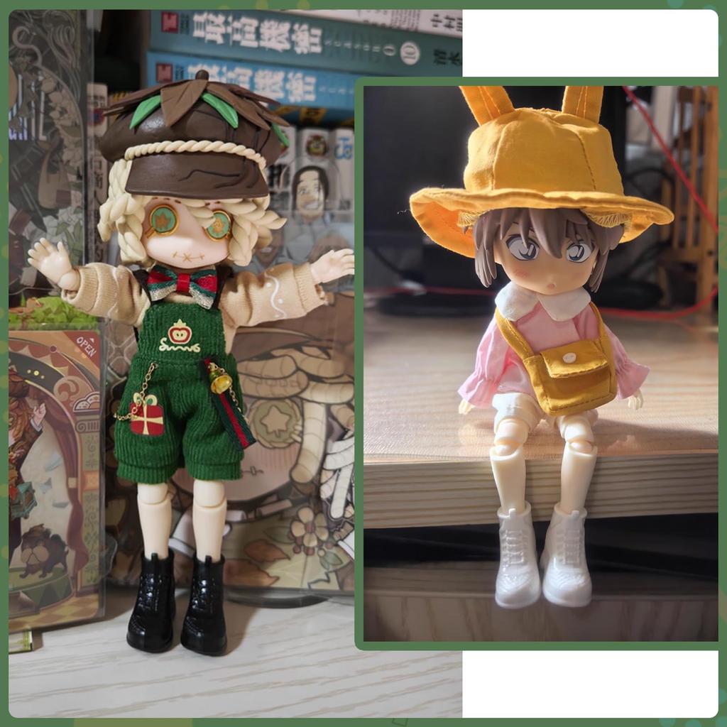 OB11 Doll Body 1/12 MJD Movable Doll Model Action Figure Normal Size Girl (Super White - 12cm)