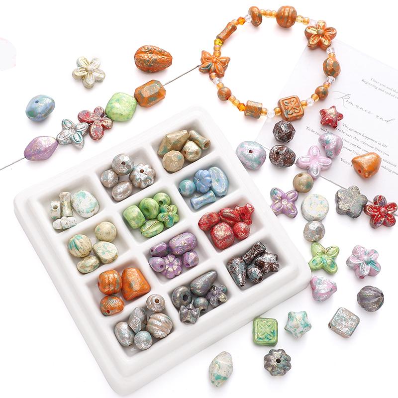 10g/bag 5-20mm Acrylic Imitation Picasso Blend Beads DIY Bracelet Necklace Earrings Jewelry Accessories