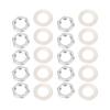 10 Sets Metal Jack Socket Nut Washers Included Potentiometer Hex Nut Guitar Replacement Parts