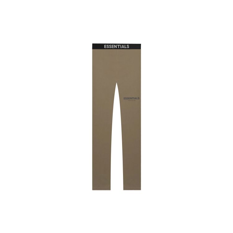 Fear Of God Essentials FW21 Athletic Legging Harvest Logo Print Unisex Leggings Wheat-Brown FOG-FW21-032 S