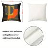 Modern Abstract Pattern Black Decorative Throw Pillows Polyester Pillowcase, Sofa Decorative Cushion Cov Headboard Pillow