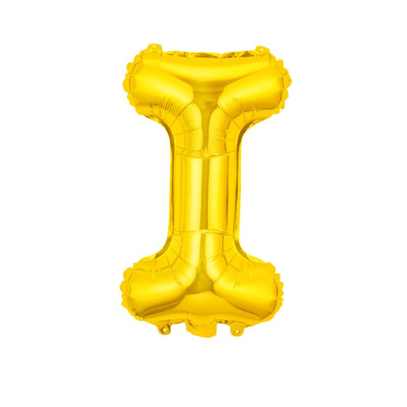 Skinny 32-Inch Rose Gold Letter Balloon Birthday Party Decoration Aluminum Film Balloon Silver Gold Helium Floating In The Air