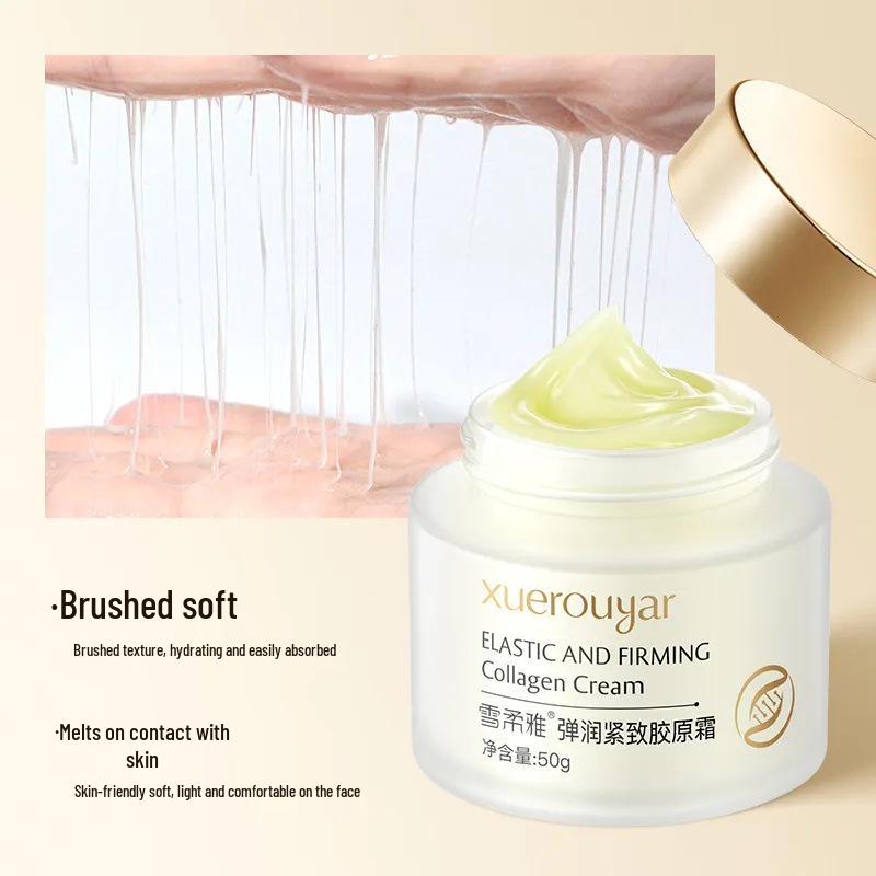 Crema Reafirmante de Colágeno de Seda Xuerouya – Hidratante Facial Anti-Arrugas