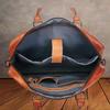 Genuine Leather Men's 15-Inch Crossbody Briefcase and Laptop Bag
