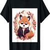 Cute Red Panda and Cherry Blossom Pattern_ Perfect Spring T-Shirt
