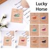 Hot With Card Lucky Crystal Horse Hand-Carved Mini Figurine Horse Size Decorative Gift Statue Crystal Mini Decor C7S5