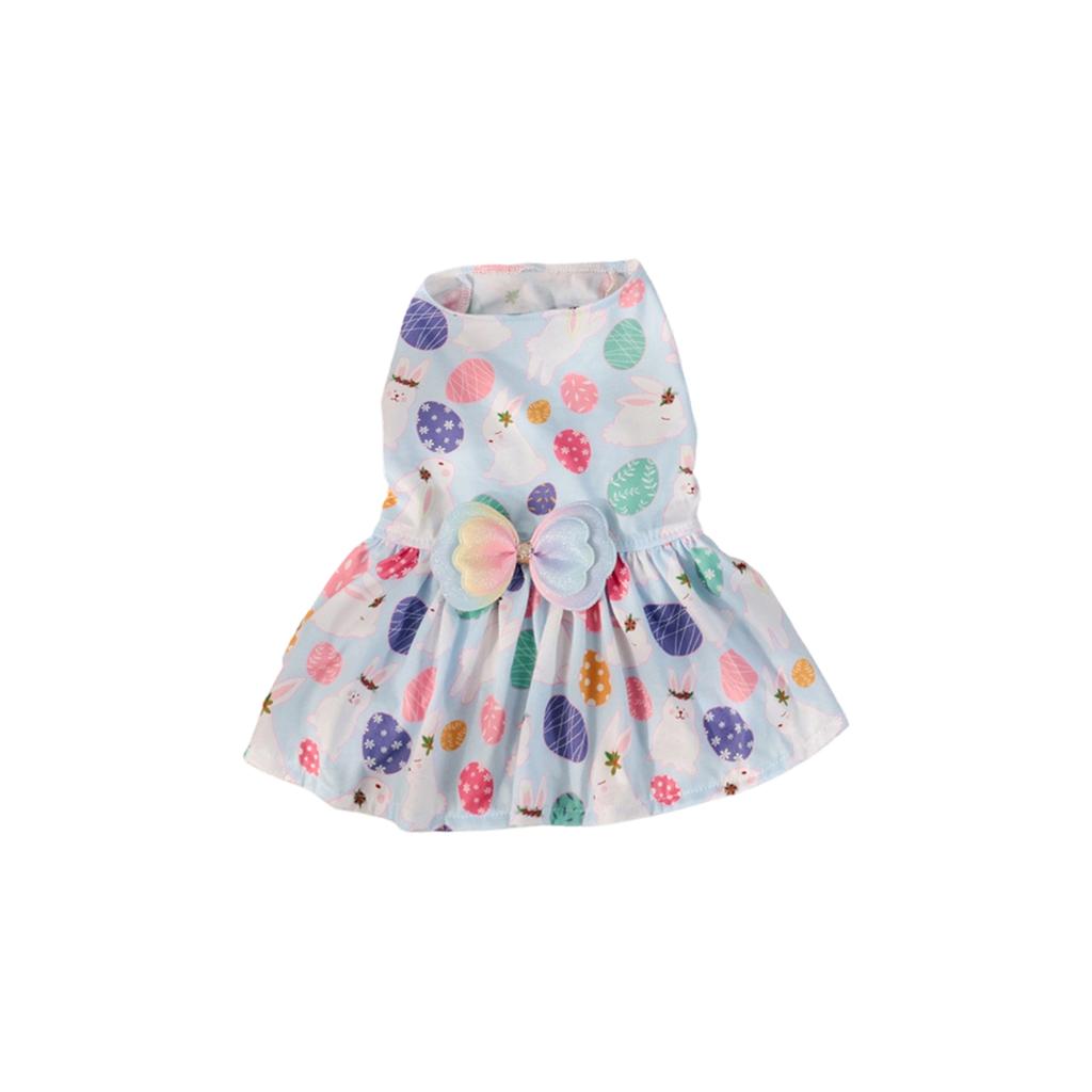 Easter Dog Dress - Breathable & Comfortable Pet Sundress With Cute Bow Decoration For Small & Medium Dogs