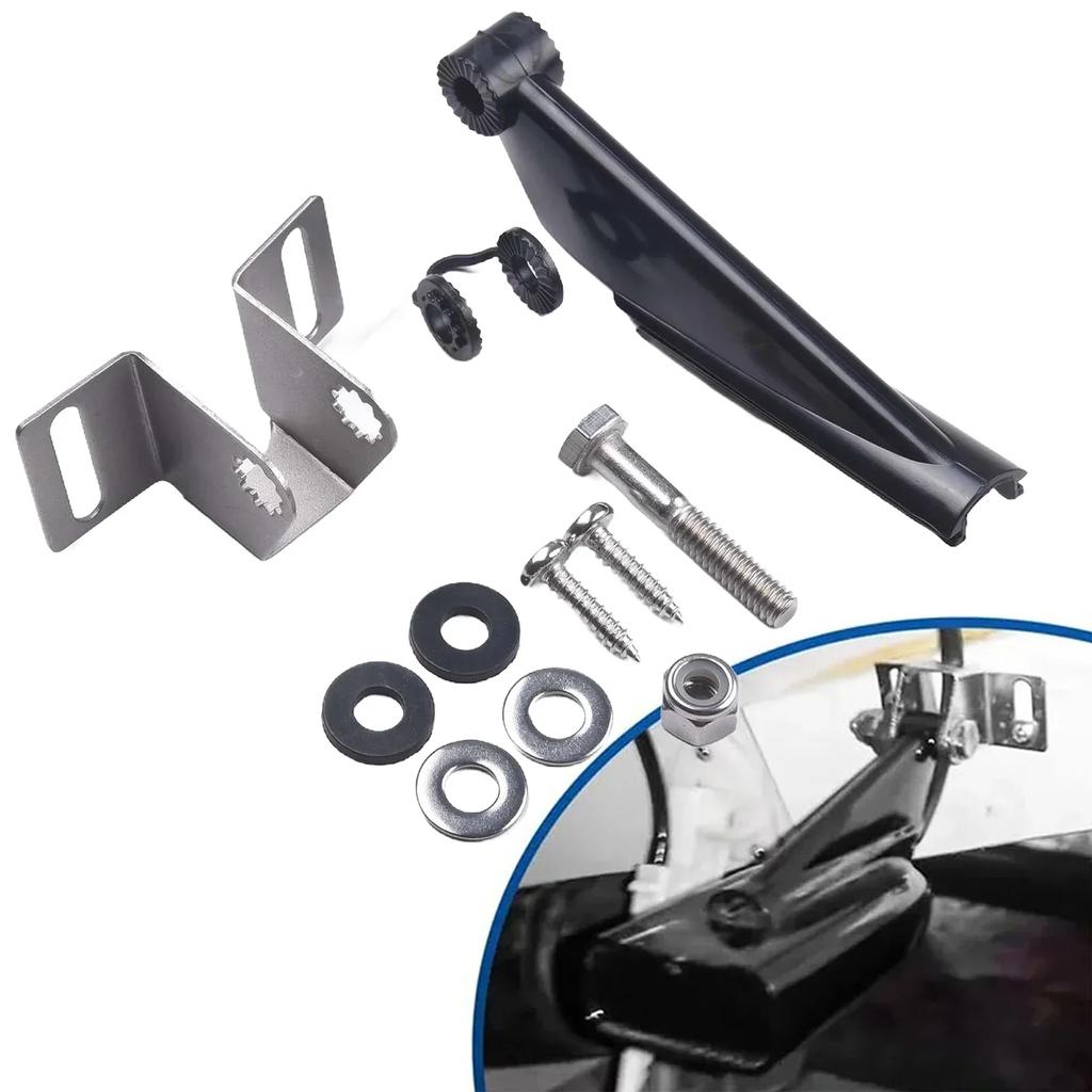 Description Bracket Kit Colour Transducer Mount Installation Method Practical Transom Bracket Kit High Quality