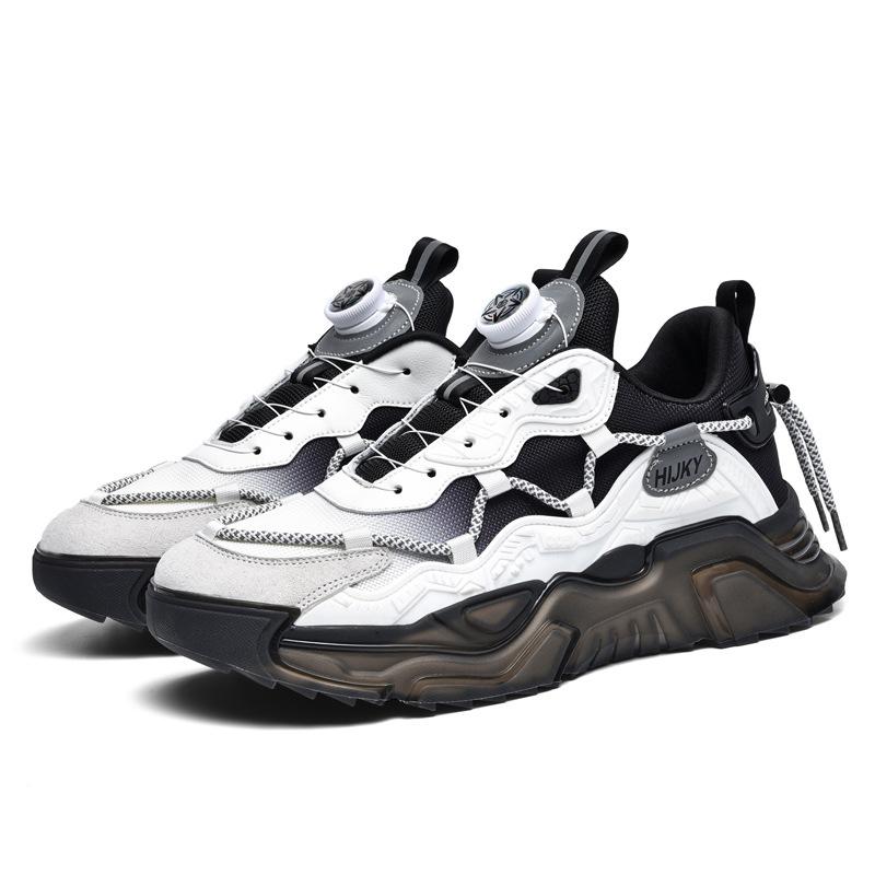 

Модне чоловіче взуття Four Seasons для великих розмірів. Модні дихаючі чоловічі кросівки. Повсякденне модне брендове взуття на ліфті. Кросівки. 39 білий