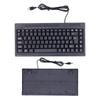 Small Size 87 Keys Wired Keyboard Ultra-Thin Quiet Keys Mini Keyboard Black Color Plug and play Mechanical Keyboard Home Office