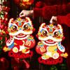 Chinese Lunar 3D Fu Character Door Sticker Cartoon Door Couplet Ornaments  Festive Celebration