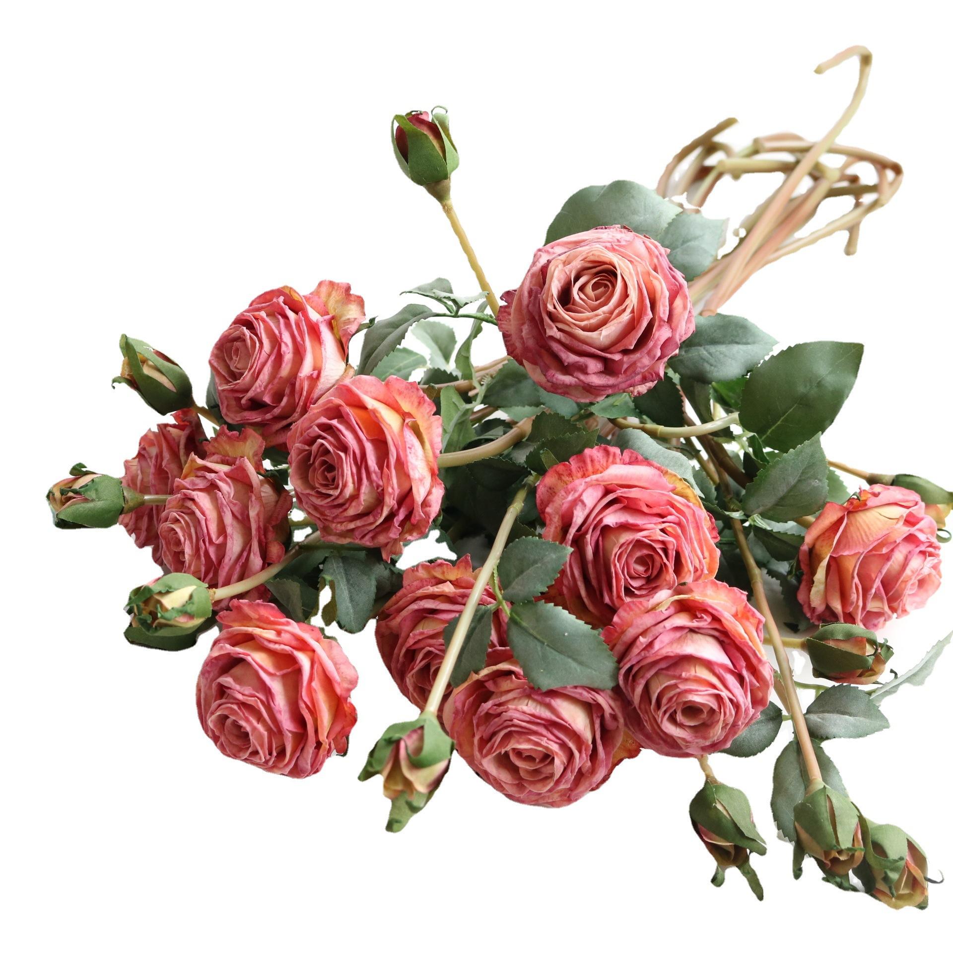 

2021 новый 1 букет из 2 искусственных пионов чайной розы камелии шелковый искусственный цветок цветок DIY домашний сад свадебное украшение