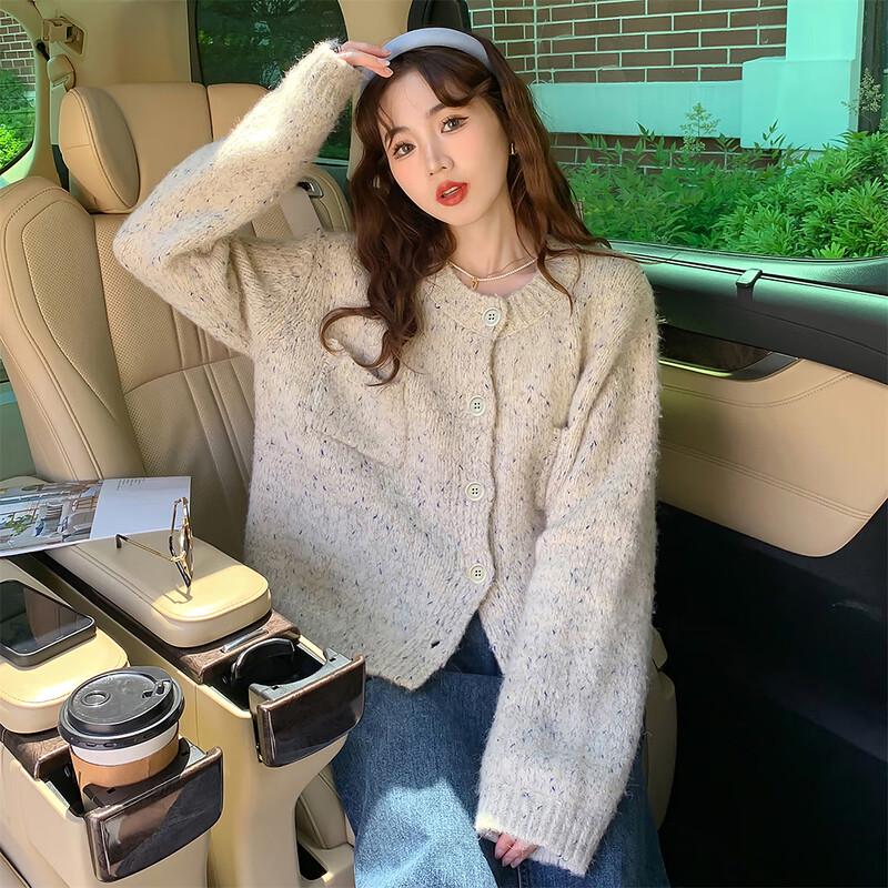 

TonLion Women s Melange Knit Cardigan M