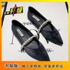 Korean Flat Shoes One-pedal Women's Shoes Non-slip Mary Jane Shoes 2025 Spring New French Xiaoxiangfeng Single Shoes