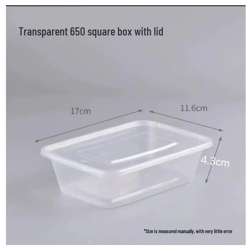 ZB Disposable PP Plastic Takeaway Meal Boxes