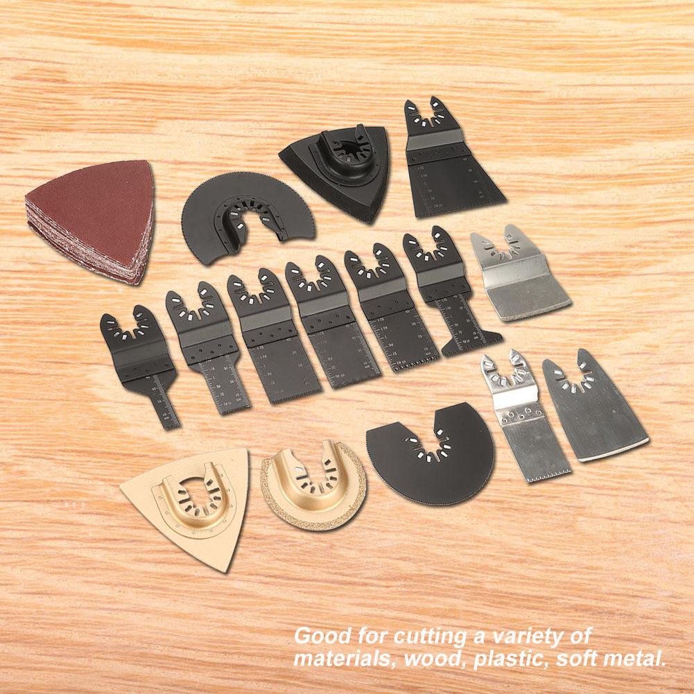 40 buc Pânze de ferăstrău Kit accesorii scule multifuncționale oscilante pentru reparare tăiere