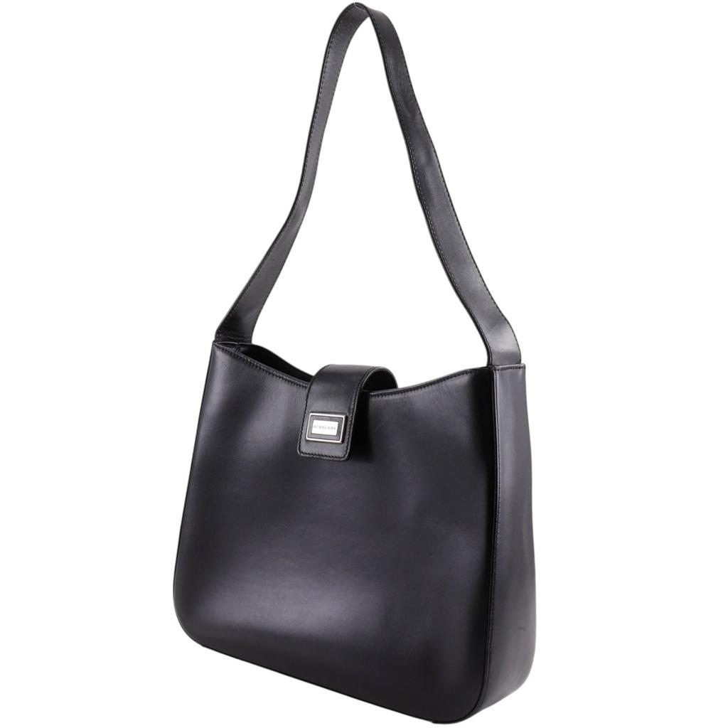 BURBERRY Shoulder Bag black Calfskin Women Used