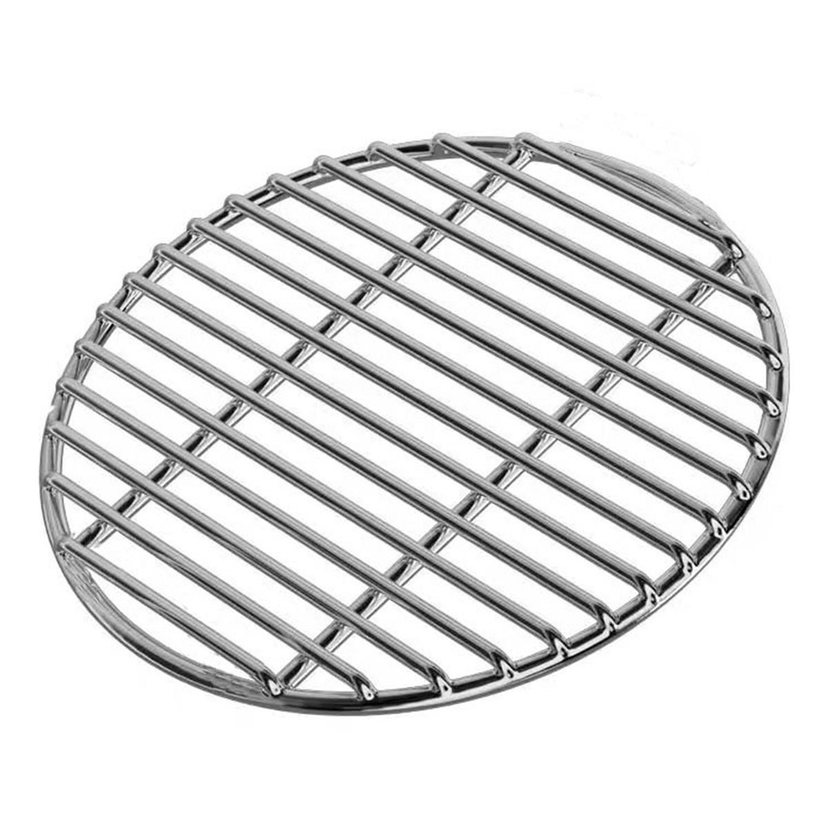 

Круглая решетка для гриля из нержавеющей стали, очень толстая, запасная кулинарная решетка для угольного гриля, костра, уличный аксессуар для гриля чёрный
