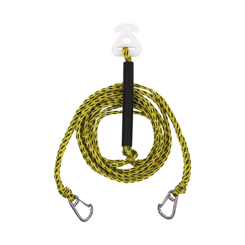 Professional Watercraft Tow Line Cable Reinforced Polyethylene Construction Enhanced Grip Surfaces for Secure Handling