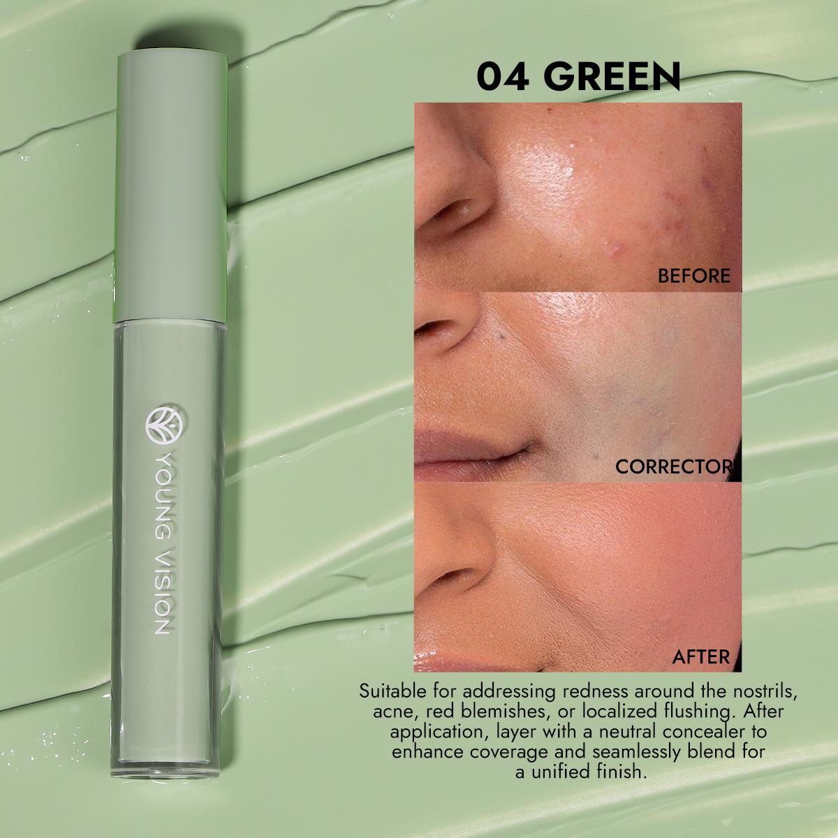 

YOUNG VISION PURE ADJUST 6-цветный дополнительный консилер - многофункциональная формула для покраснений, темных кругов и тусклости | Смешиваемая индивидуальная смесь с зеленым