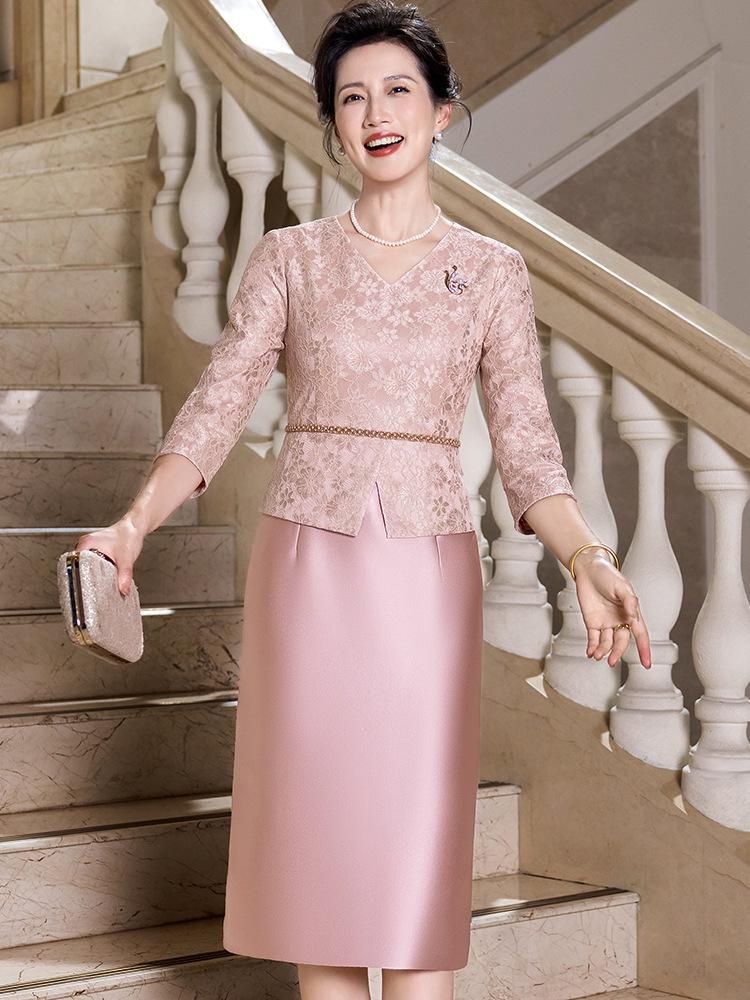 Noble 2025 Mother-in-Law Wedding Outfit: Elegant and Versatile Young Style Formal Dress for Weddings