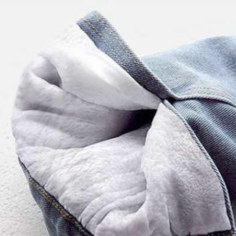 Hooded Denim Jacket Women's Loose Casual Cotton Clothes Plush Insulation Warm Detachable Top Autumn and Winter