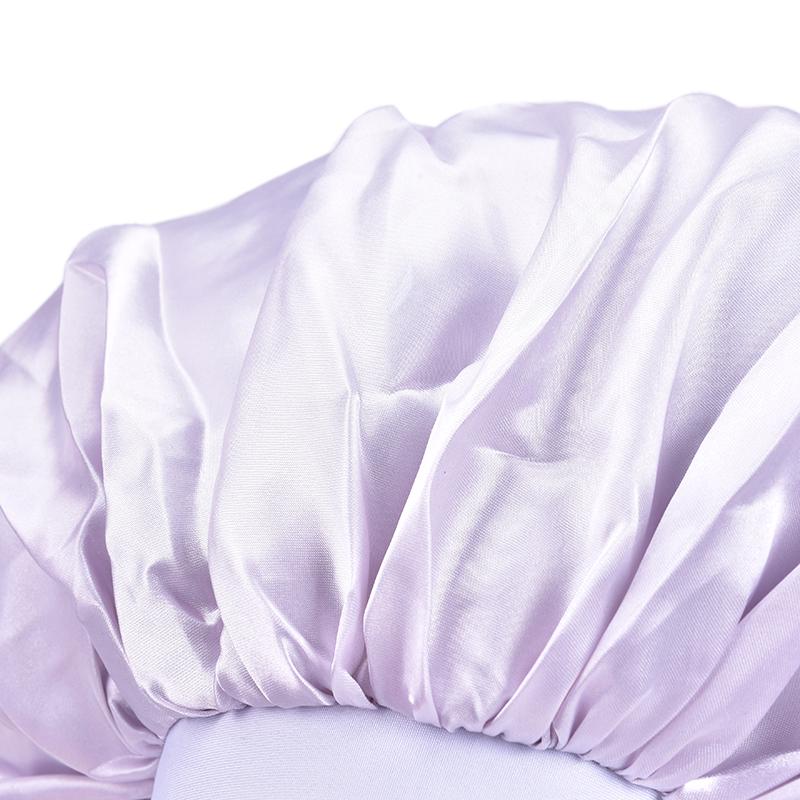 Extra Large Satin Sleep Cap Waterproof Shower Cap Women Hair Treatment Hair Hat