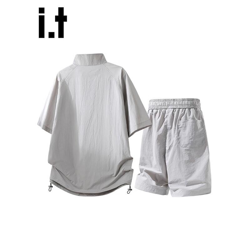 Men's Ice Silk Short Sleeve T-Shirt & Shorts Set