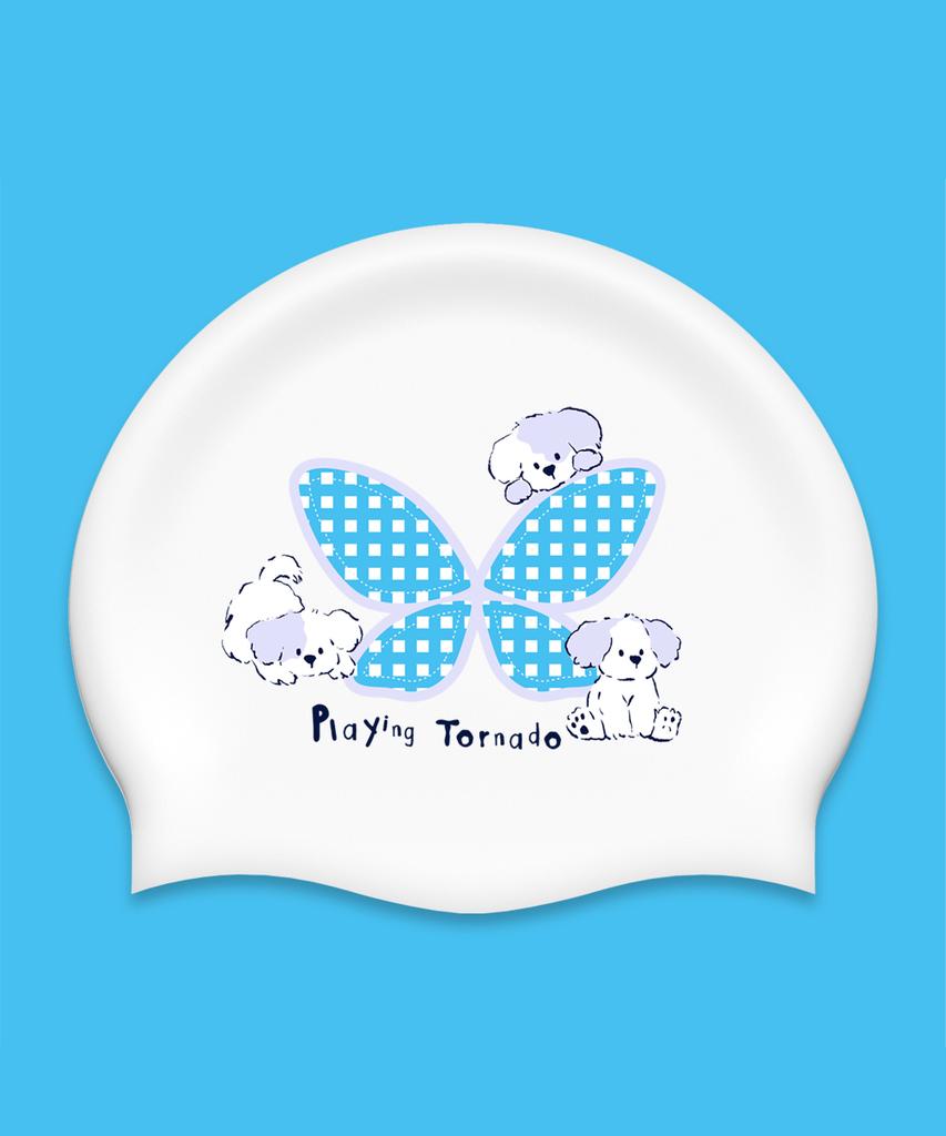 Toneidoseupocheu Meltgarden Silicone Swim Cap Blue