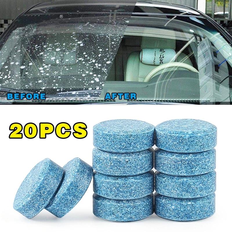 40 Stück(1 Stück = 4 Liter) Auto Scheibenwischer Glas Washer Auto Solide Reiniger Kompakte Brausetabletten Fenster Reparatur Auto