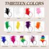 Feather Headband for Women Feather Fascinator Headband Cocktail Wedding Party