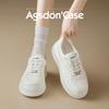 Augustine small white shoes women's 2025 new spring thick-soled small sports shoes casual white board shoes tide