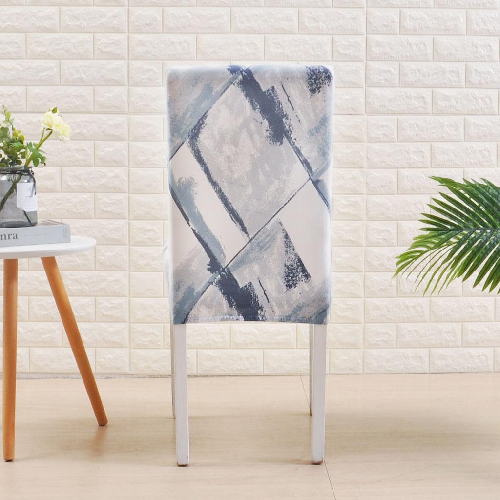 Geometry Chair Cover Dining Elastic Chair Covers Spandex Stretch Elastic Office Chair Case Housse De Chaise