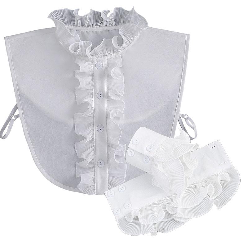 

Чоловічі сорочки Набори з фальшивим коміром і фальшивими манжетами Знімна половина сорочки Фальшивий комір+рукави Формальний одяг Сорочка Знімний набір коміра