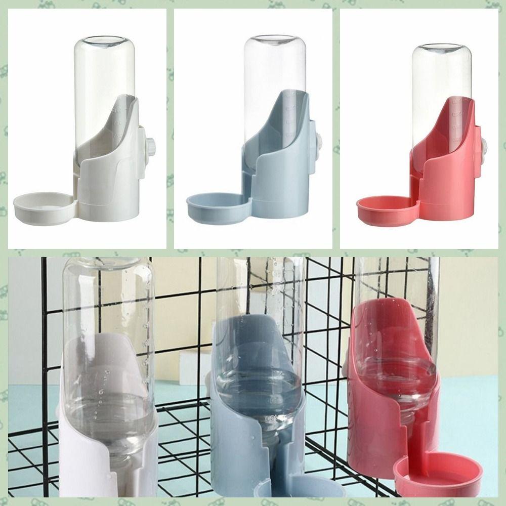 Hanging Cats Water Dispenser Transparent Rabbit Food Container Rabbit Water Bottle  For Puppy Bird