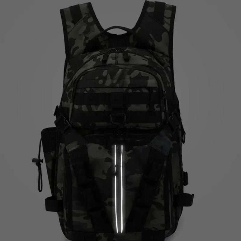 Outdoor Fishing Shoulder Bags Men Fishing Lure Rod Box Bag Camping Climbing Backpack Hunting Multi-Function Tactical Men Bags