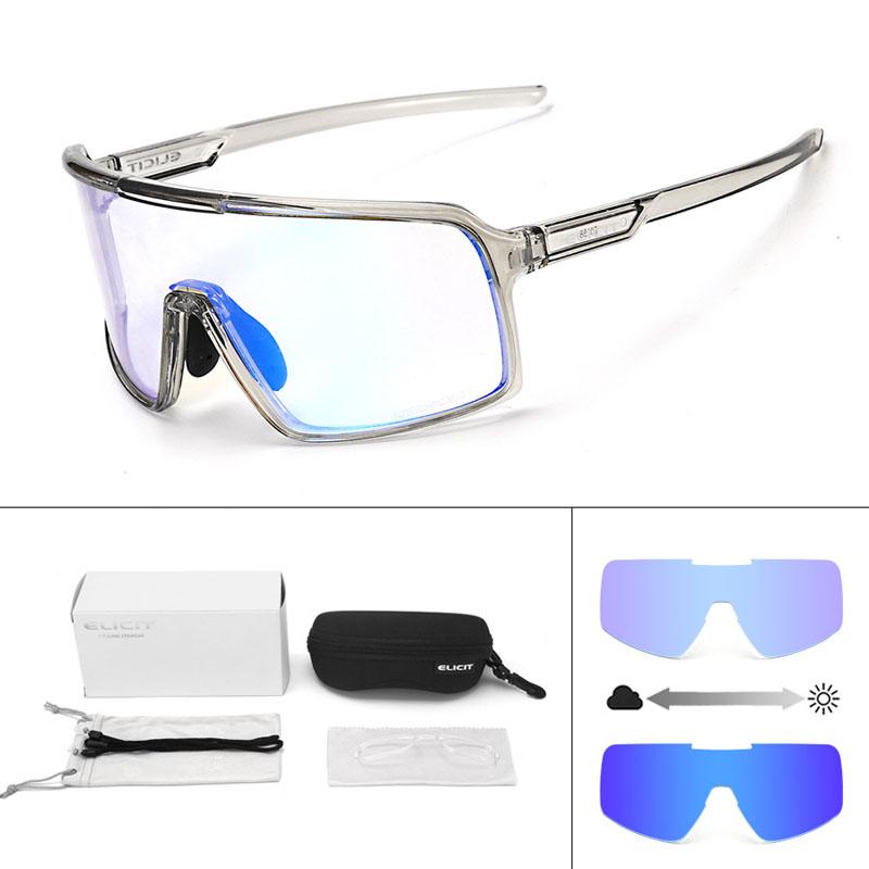 27g Radfahren Sonnenbrille Männer Frauen TR90 Leichte Brille UV400 Outdoor Sport MTB Brillen Mountainbike Photochrome Schutzbrille