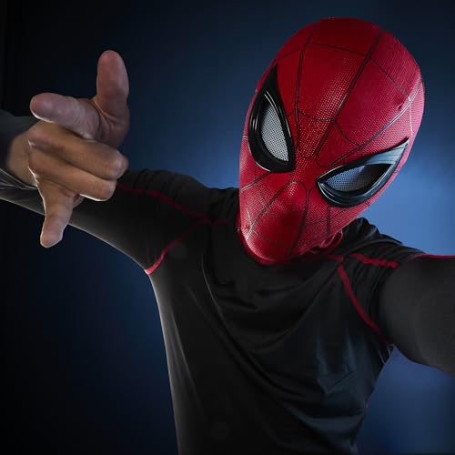Hasbro Marvel Legends Serie „Spider-Man“: "Homecoming" Gesichtswechselnde Elektronische Maske, Premium Interaktive Rollenspielausrüstung (Erwachsene) G0633 Authentisch