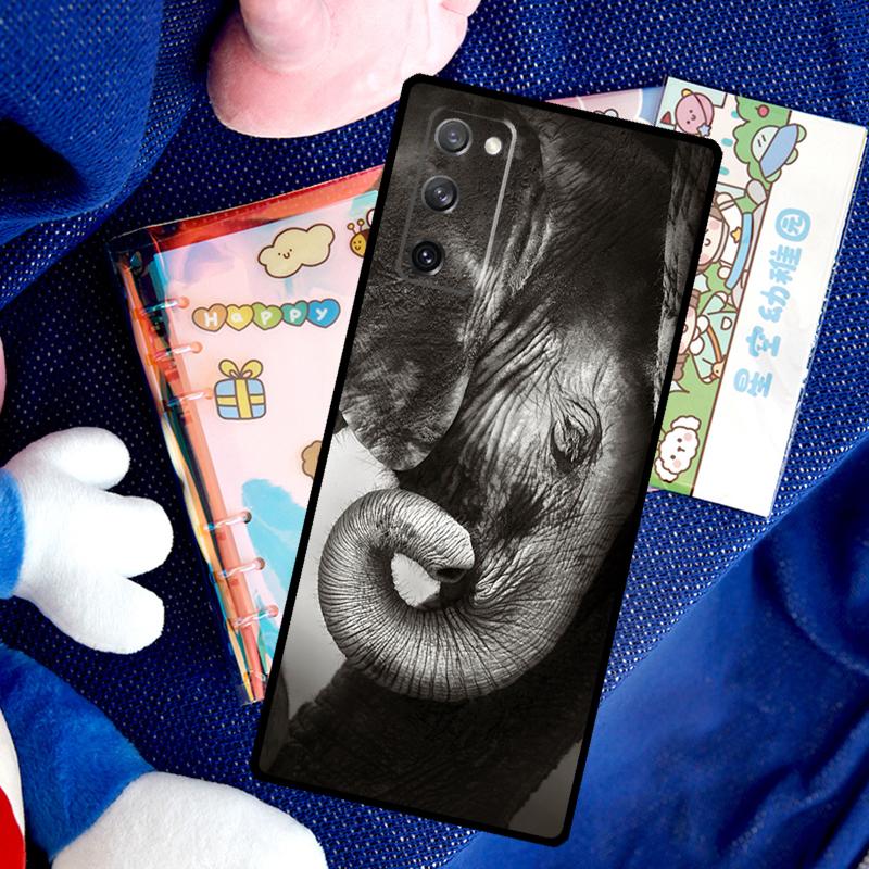 Wild Elephant Head Case For Samsung Galaxy S26 Ultra S25 S24 S23 S22 S21 S10 Plus S20 FE S25 Ultra Cover Funda