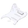 Electronic Guitar Pickguard 11‑Hole SSH Scratch Plate Backplate with Screws Pickup KitsWhite