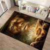 Ancient Wizard Holding Golden Ring Carpet, Fantasy Art Style Rug Suitable for use as an anti-slip for living room bedroom sofas