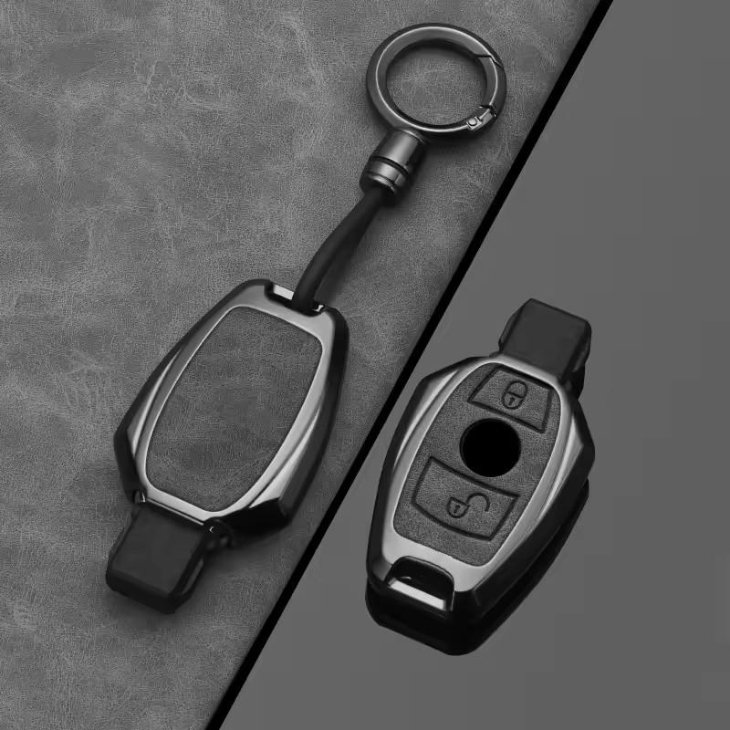 2 3 Buttons Alloy Style Car Key Case Cover Shell Fob For Mercedes Benz A B C E Class Gls Gla Glk Glc Cls Cla W204 W205 W212 W463