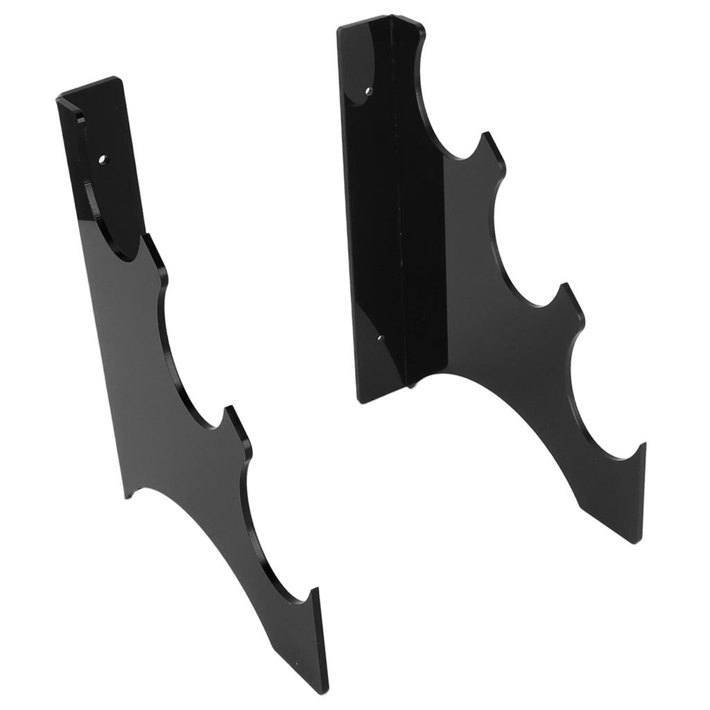 Sword Hanger Display Holder Acrylic Wall Mounted 3 Layers Sword Rack for Retail Stores Home Decoration Black