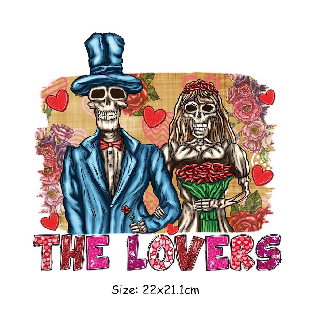 Happy Valentine'Day Patches auf Kleidung Wärmeübertragung Aufkleber Dekoration für Liebhaber Kleidung DIY Streifen Aufkleber Mädchen Junge