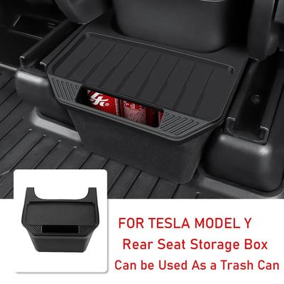 Für Tesla Modell Y Hinten Zentrale Steuerung Lagerung Box TPE Stil Auto Konsole Organzier Fach Fall Für Tesla Modell Y zubehör