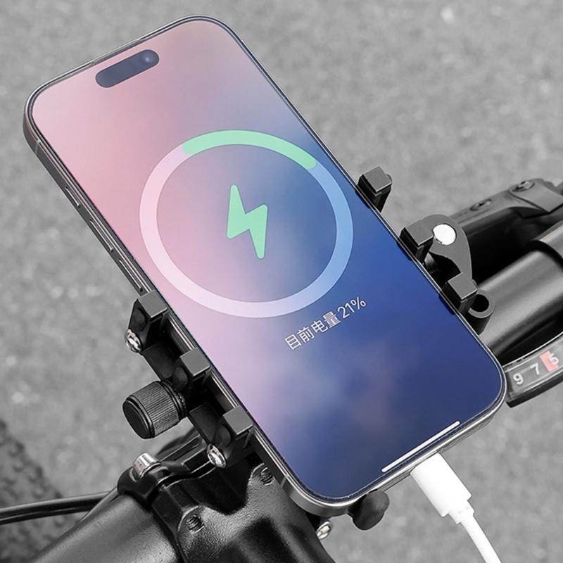 360 Degree Rotatable Bike Phone Holder Comfortable Viewing Angles Phone Stand for Smooth Cycling Experiences