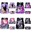 Hunters Demon Kpop Child School Backpack Set Breathable Fabric Primary Students