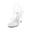 Fashion 2025 new 35-43 sexy super high heels 11CM high nightclub transparent sandals sexy shoes plus size shoes