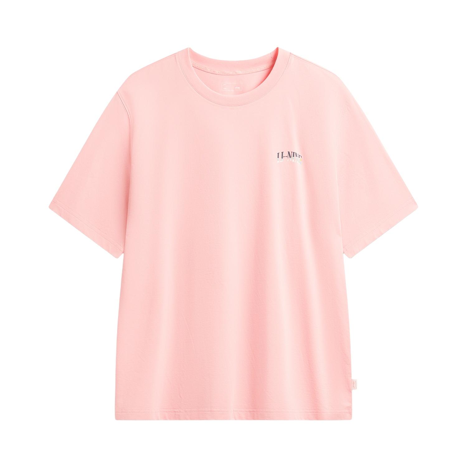 Li-Ning Quick-Dry Cool Round Neck Stitched Logo T-Shirt Men Tops AHSW275-6 S