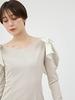 FRAY ID. Damen Taftband Enges Kleid FWFO224508 BEG 0